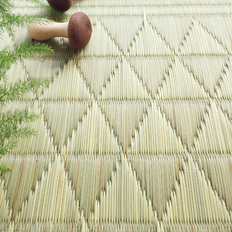 福岡花ござ い草カーペット 筑後 江戸間3畳(174×261cm) カラー:ナチュラル